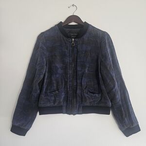 Sanctuary Deep Blue Bomber Jacket